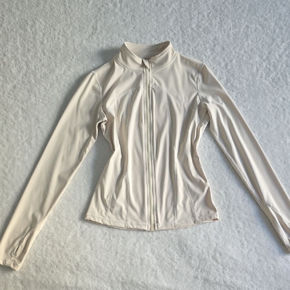 Cream Full-Zip Jacket